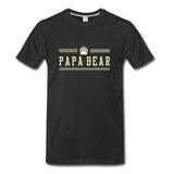 Printed T Shirt Men Cotton T-Shirt New Style Papa Bear T-Shirts  Short Sleeve Men Tshirt Tops Summer