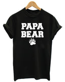 PAPA BEAR FARTHERS DAY DAD TO BE HUSBAND BOYFRIEND DADDY GIFT IDEA T SHIRT    Cartoon t shirt men Unisex New Fashion tshirt