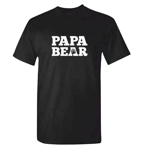 Mens PAPA BEAR T Shirt - Fathers Day Tshirt - Daddy Gift Idea Pappa Present custom printed tshirt,hip hop funny tee