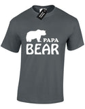 PAPA BEAR MENS T SHIRT PRESENT MOTHER DADDY TUMBLR QUOTE SLOGAN NEW Cool Casual pride t shirt men Unisex New Fashion tshirt