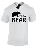 PAPA BEAR MENS T SHIRT PRESENT MOTHER DADDY TUMBLR QUOTE SLOGAN NEW Cool Casual pride t shirt men Unisex New Fashion tshirt