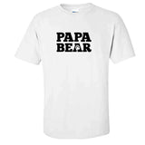 Mens PAPA BEAR T Shirt - Fathers Day Tshirt - Daddy Gift Idea Pappa Present