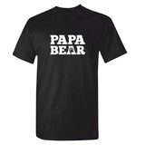 Mens PAPA BEAR T Shirt - Fathers Day Tshirt - Daddy Gift Idea Pappa Present