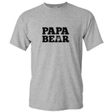 Mens PAPA BEAR T Shirt - Fathers Day Tshirt - Daddy Gift Idea Pappa Present