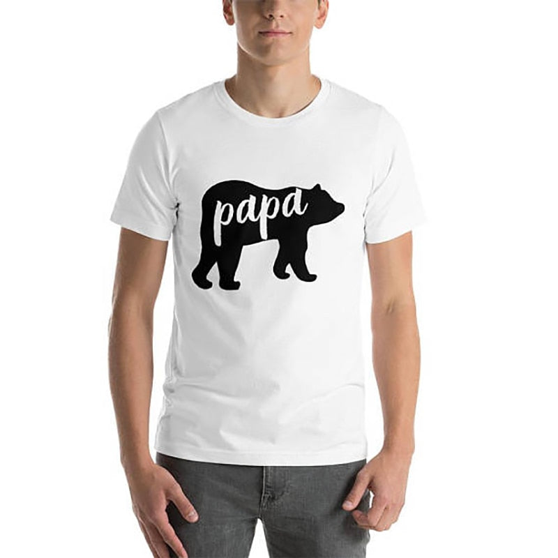 Gothic T Shirt Mens Womens Unisex T-Shirt Cotton PAPA BEAR Men T Shirt Women T Shirt Plus Size Tshirt Funny Streetwear XS-XXXL